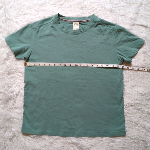 Zyia Active Short Sleeve T-shirt 100% Cotton Teal Women’s Small - Picture 3 of 6